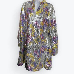La Vie Multi Sequin Mini Caftan
